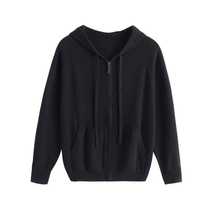 Cashmere Zip Up Hoodie