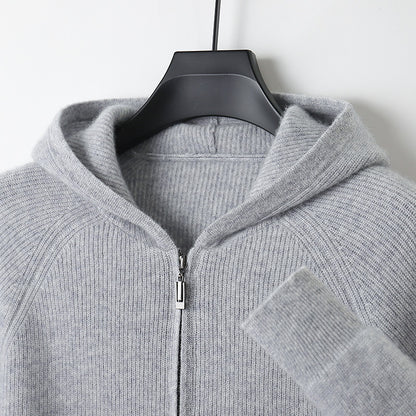 Cashmere Zip Up