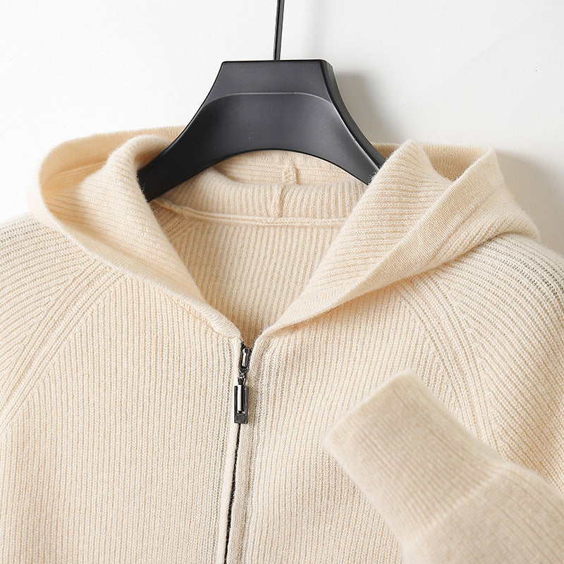 Cashmere Zip Up