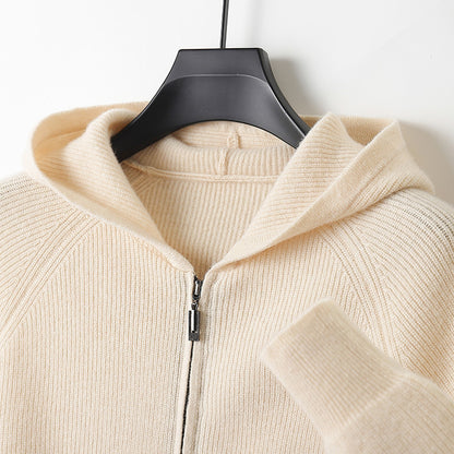 Cashmere Zip Up